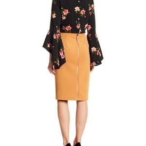 Catherine Malandrino Exposed Zip Pencil Skirt - 4